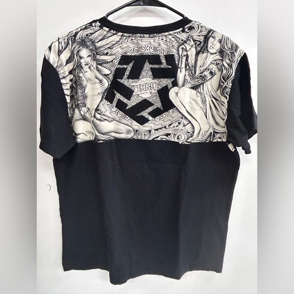 TRIBAL ORIGINAL WEST COAST LIFESTYLE TRIBAL CLIQUE WITH ANGELS FRONT AND BACK XL - Picture 5 of 8